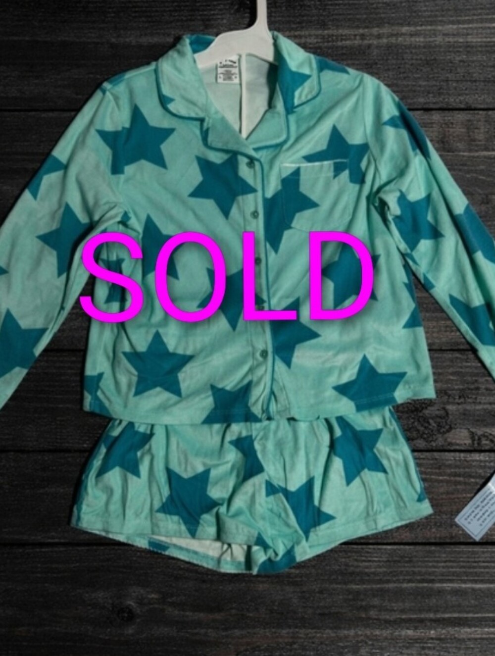 Art Class Teal Star Pajama Set